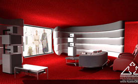 Photoes of the project of the home theatre